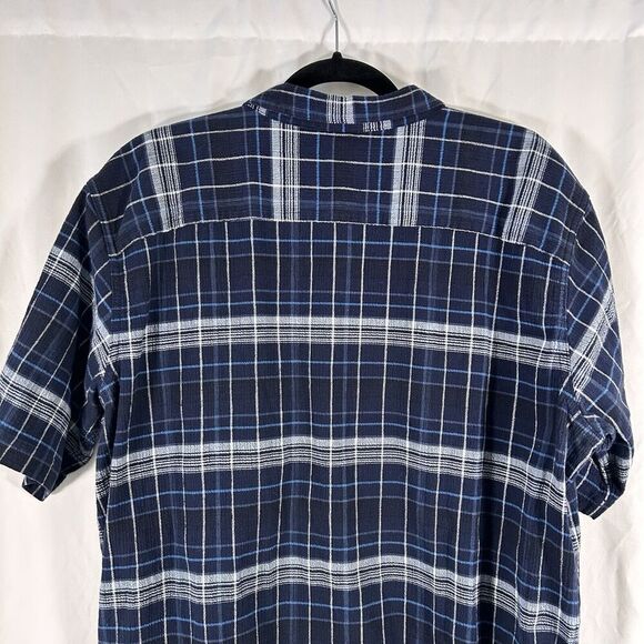 Patagonia Flannel Shirt Men XL Black Plaid Button Up Short Sleeve Organic Cotton - Picture 6 of 8